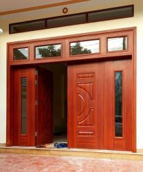 CỬA CHỐNG CHÁY VÂN GỖ 4 CÁNH