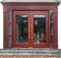 CỬA CHỐNG CHÁY VÂN GỖ  HỆ THỦY LỰC 2 CÁNH TL02