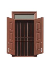 Cửa sổ thép vân gỗ 2.CSH1