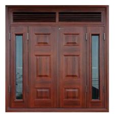 Cửa sổ thép vân gỗ 4.CSH2-K1