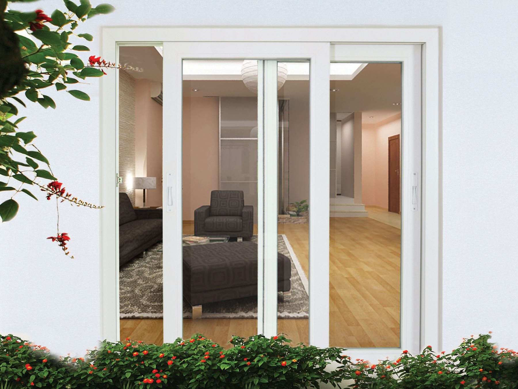 CỬA SỔ NHỰA 2 CÁNH MỞ TRƯỢT