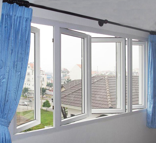 CỬA SỔ NHỰA 4 CÁNH MỞ QUAY