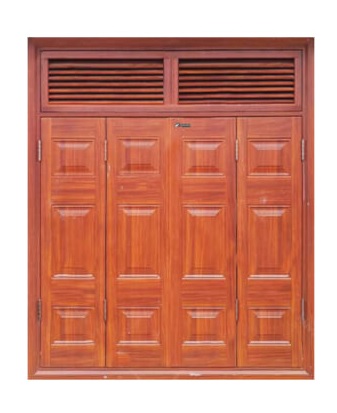 Cửa sổ thép vân gỗ 4.CSH2