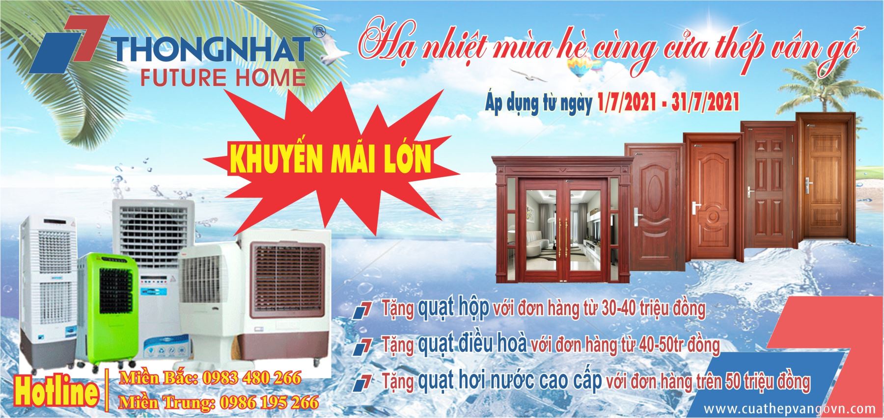 HẠ NHIỆT MÙA HÈ CÙNG CỬA THÉP VÂN GỖ THỐNG NHẤT